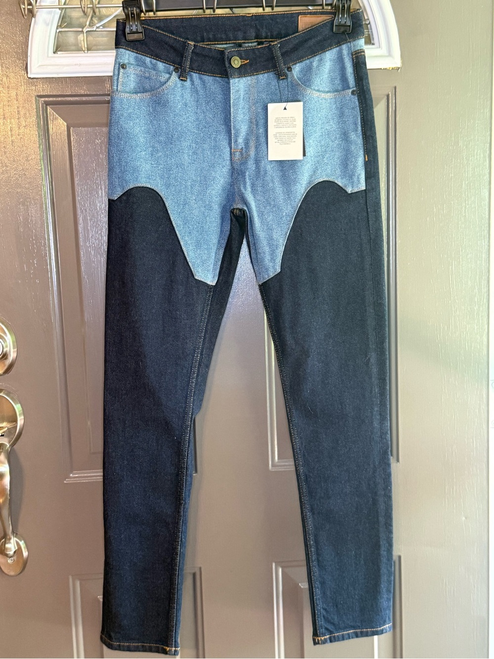 ASOS Two-Tone Blue Skinnyy Jeans